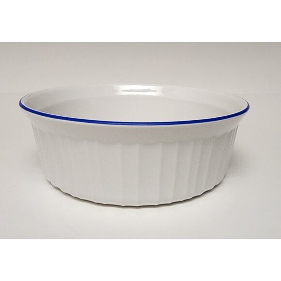 BIA Blanc De Table/Corningware Vintage Casserole Dish W/ Cobalt Blue Trim 9PCS - Picture 15 of 16